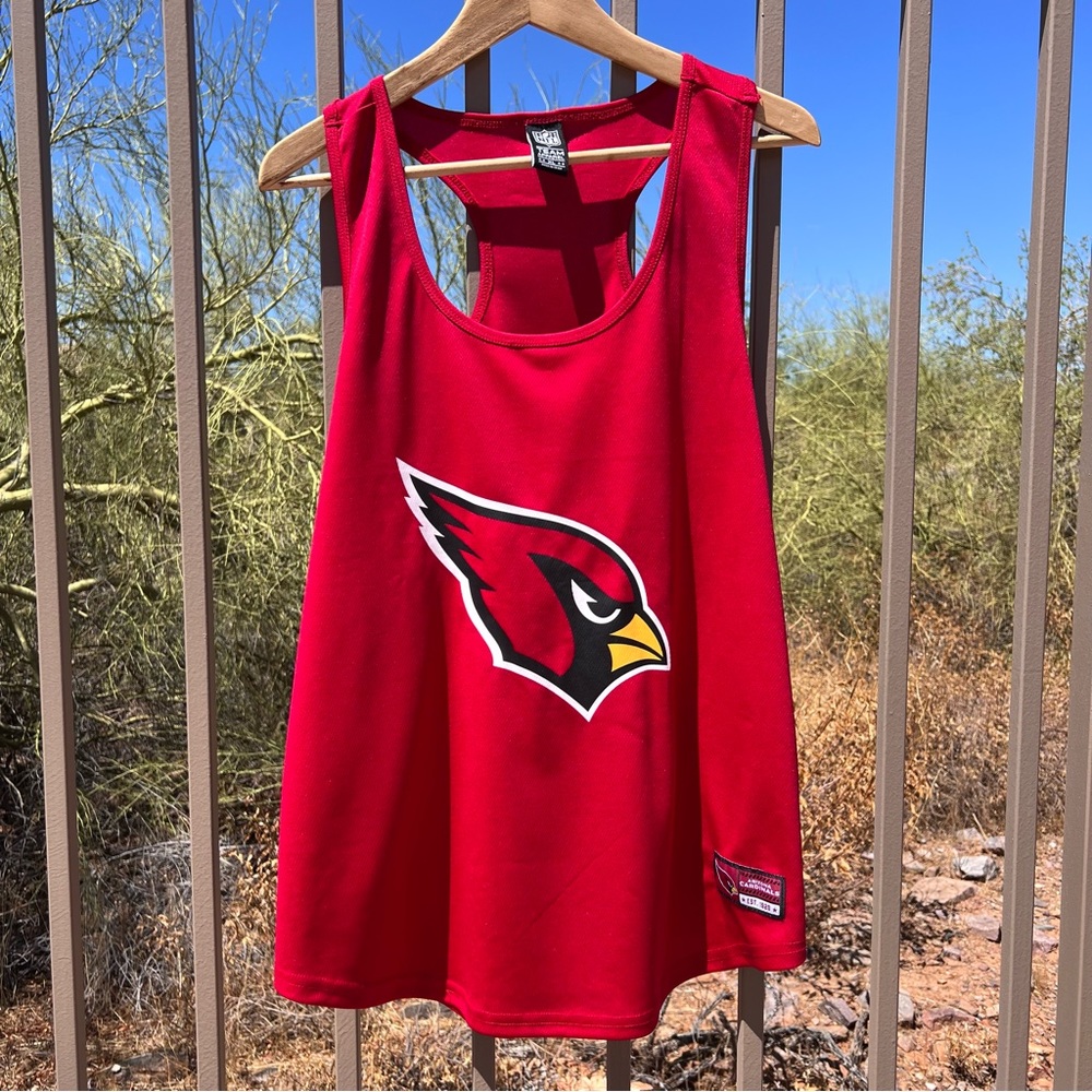 ⬇️💲NFL TEAM APPAREL Men’s Tank Top Size XL Color Red Arizona Cardinals